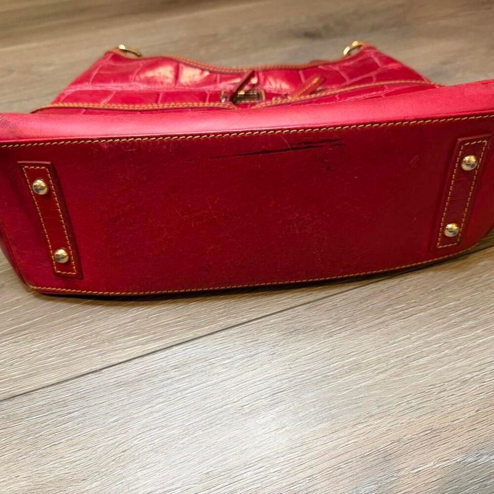 Dooney-bourke Women's Red and Burgundy Bag - Picture 3 of 8